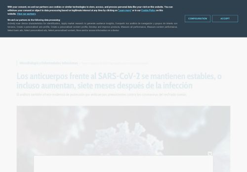 Los anticuerpos frente al SARS-CoV-2 se mantienen estables, o incluso aumentan, siete meses después de la infección  | DiarioMedico