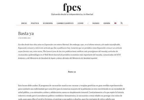 Basta ya - Fernando del Pino Calvo-Sotelo